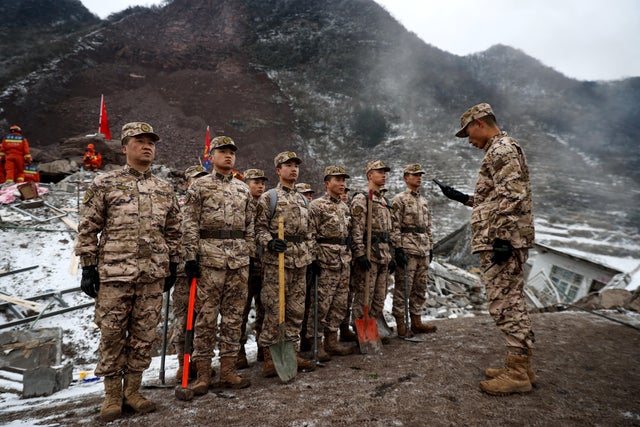 CHINA-ACCIDENT-LANDSLIDE 