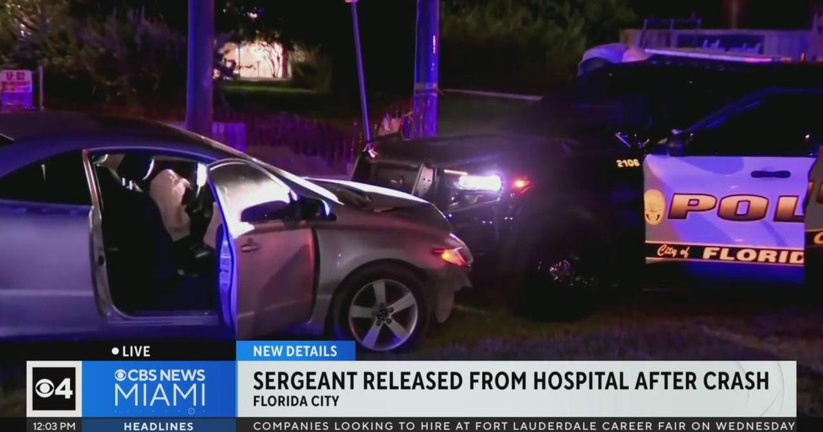 Driver billed in head on collision with Florida City police officer Driver billed in head on collision with Florida City police officer