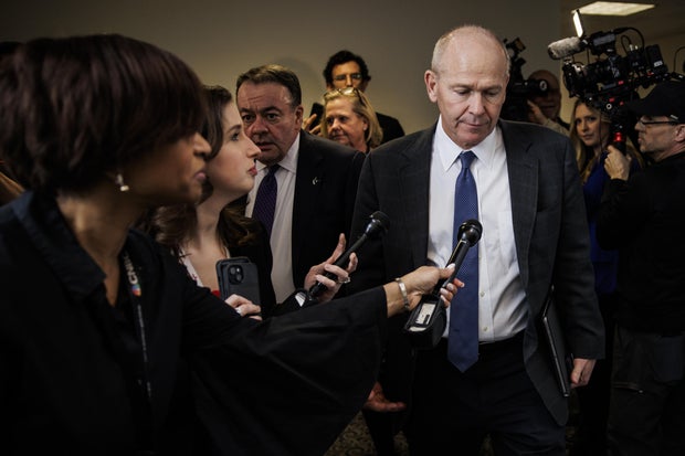 Boeing CEO Dave Calhoun Meets With Lawmakers On Capitol Hill