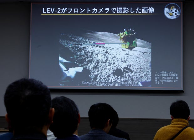 Press conference on the Smart Lander for Investigating Moon (SLIM)'s moon landing mission, in Tokyo