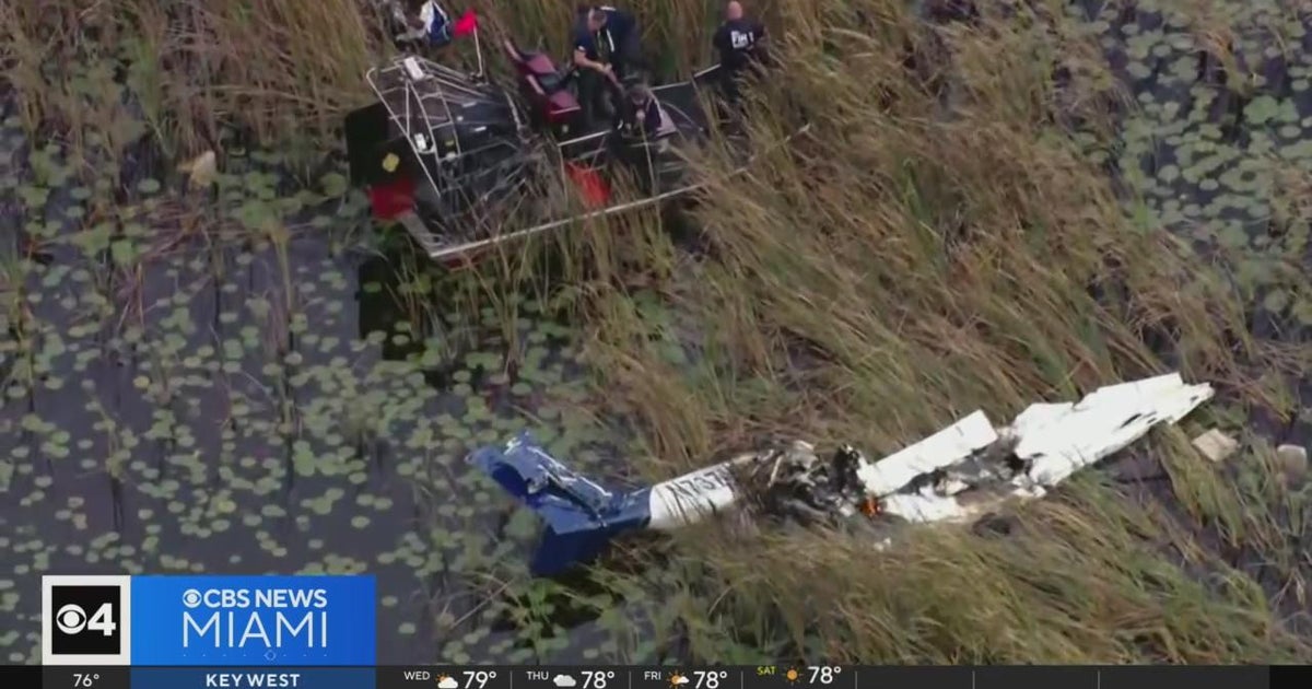 Two dead in Everglades plane crash near Weston CBS Miami