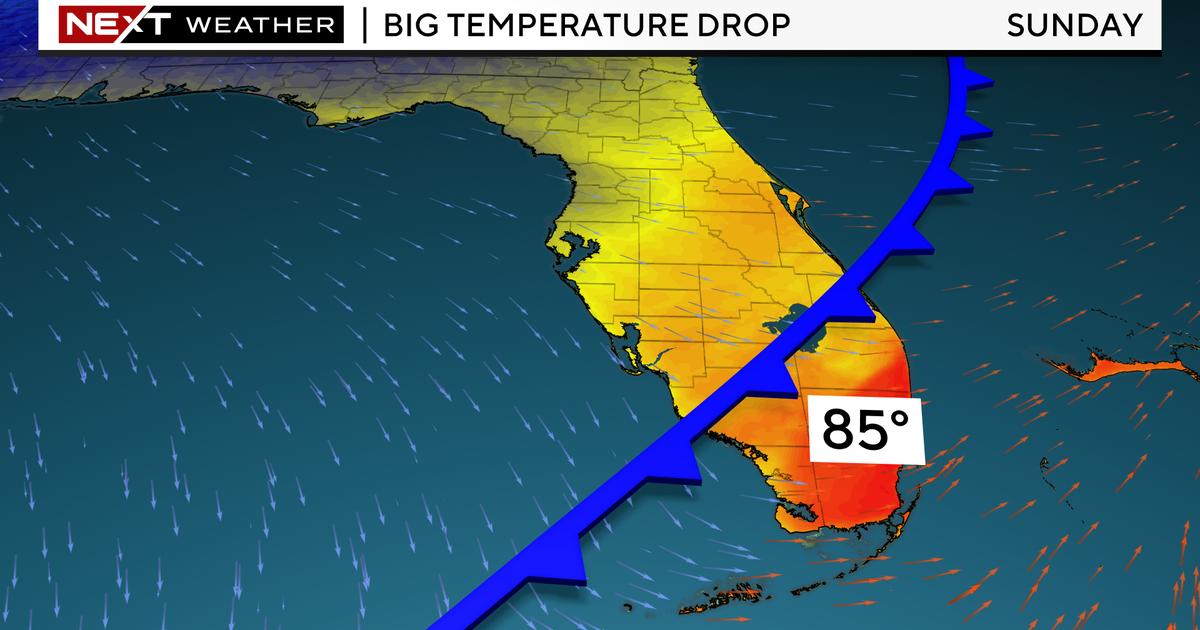 Get ready for a 30-degree drop Sunday night into Monday morning Get ready for a 30-degree drop Sunday night into Monday morning