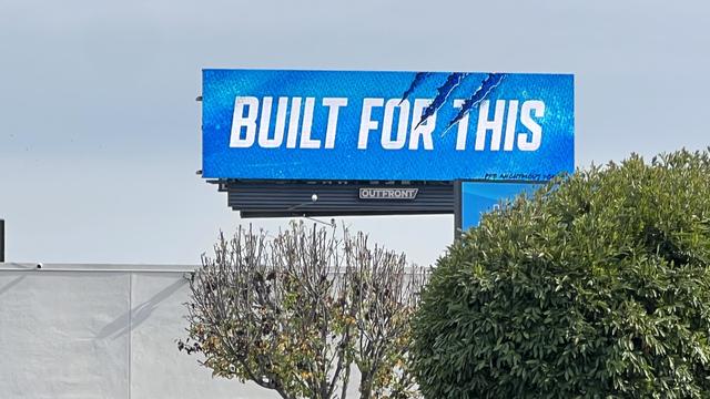 Detroit Lions billboard in California 