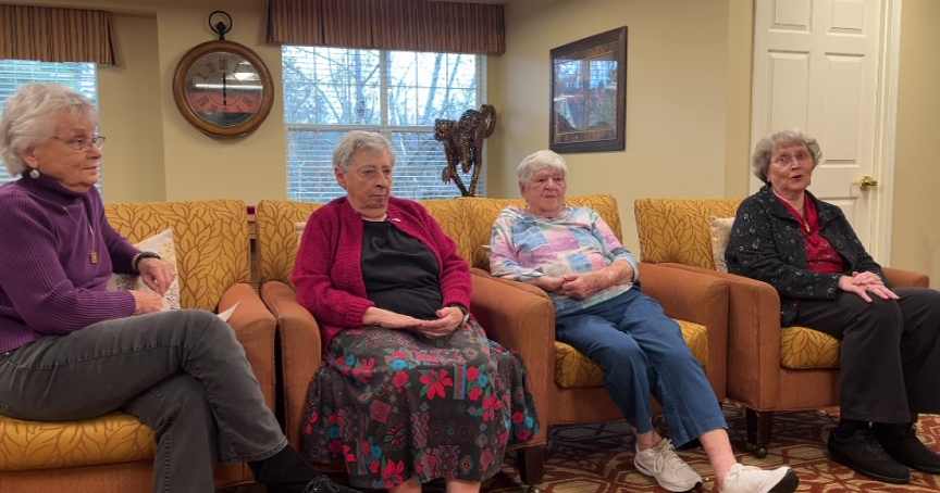75 years after graduating high school, 4 women reunite at California senior living community