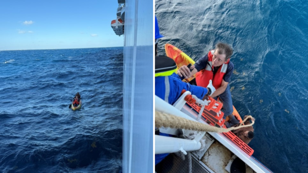 2 men stranded in Gulf of Mexico rescued by cruise ship 