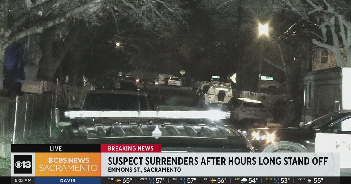 Suspect surrenders after hours long standoff in Sacramento