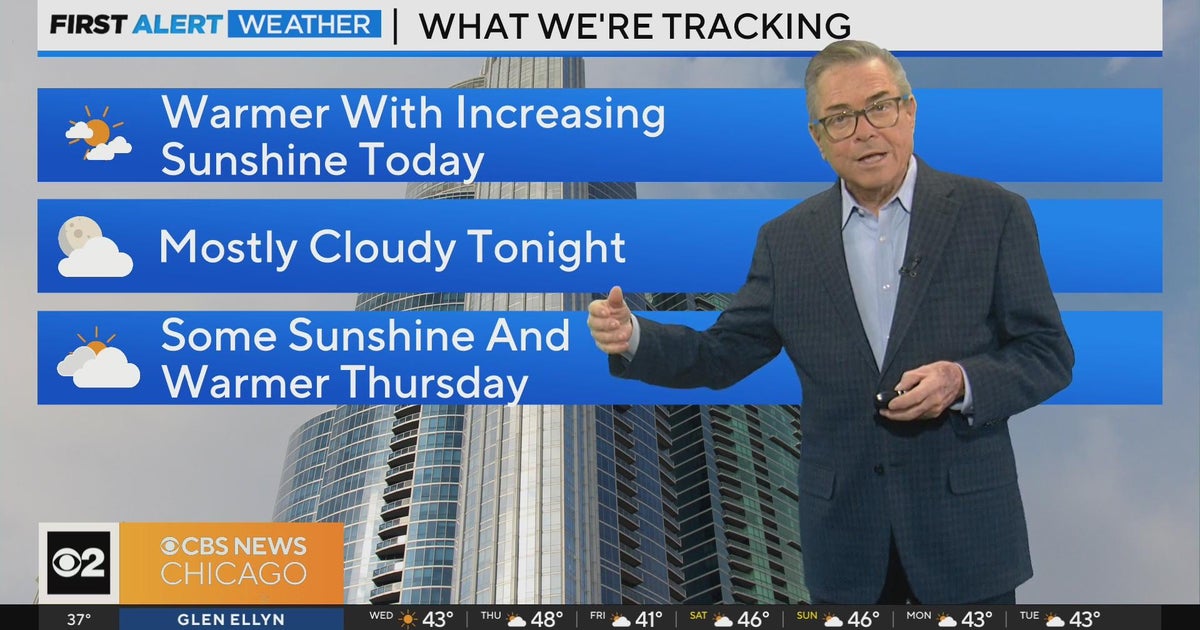 Warmer temperatures in Chicago with increasing sunshine - CBS Chicago
