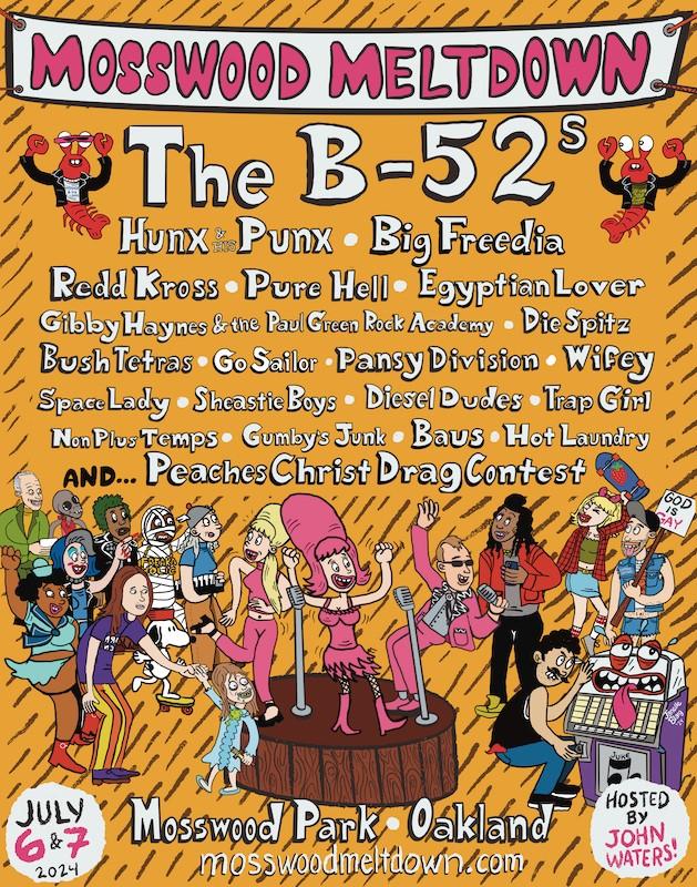 The B-52's, Big Freedia, Redd Kross among acts announced for 2024