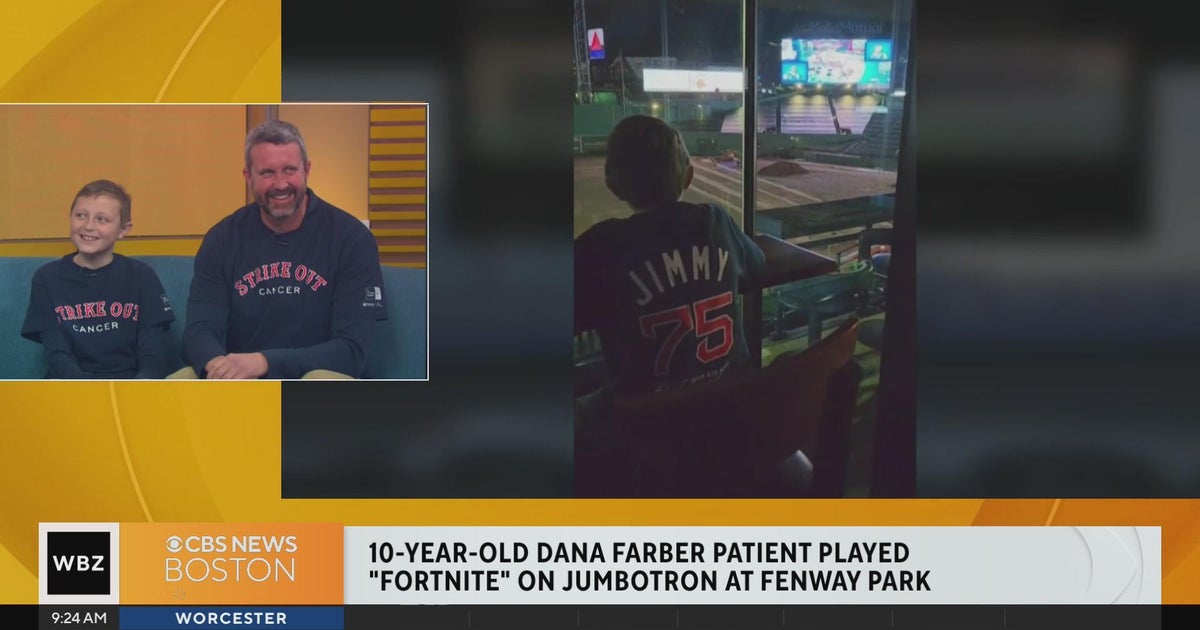 Dana Farber patient who played "Fortnite" on jumbotron at Fenway joins