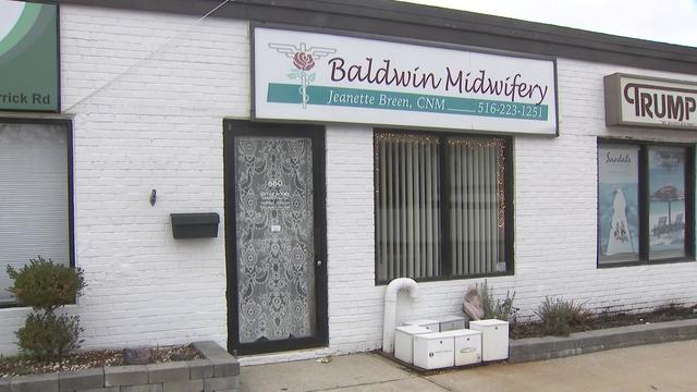 The exterior of Baldwin Midwifery. 