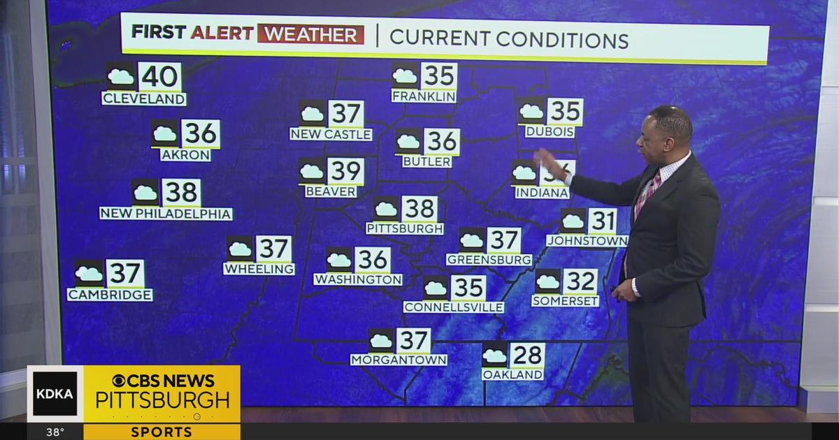 Pittsburgh Weather: Best chance for rain over next week arrives tonight -  CBS Pittsburgh