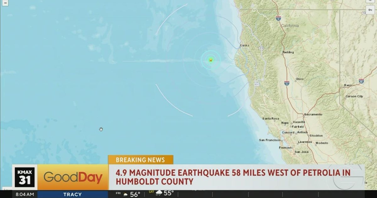 4.9-magnitude earthquake strikes off NorCal coast