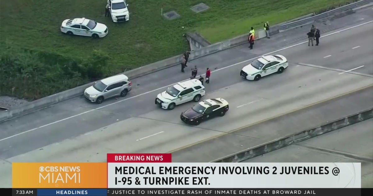 At the very least one man or woman dead in incident on I-95 ramp to Turnpike Extension at Golden Glades