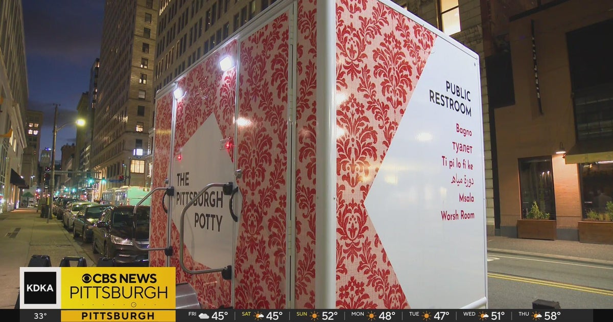 Portable bathroom on Smithfield Street to be removed - CBS Pittsburgh