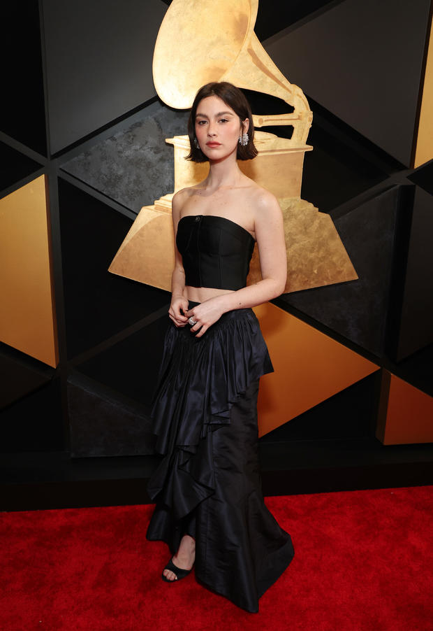 racie Abrams attends the 66th GRAMMY Awards 