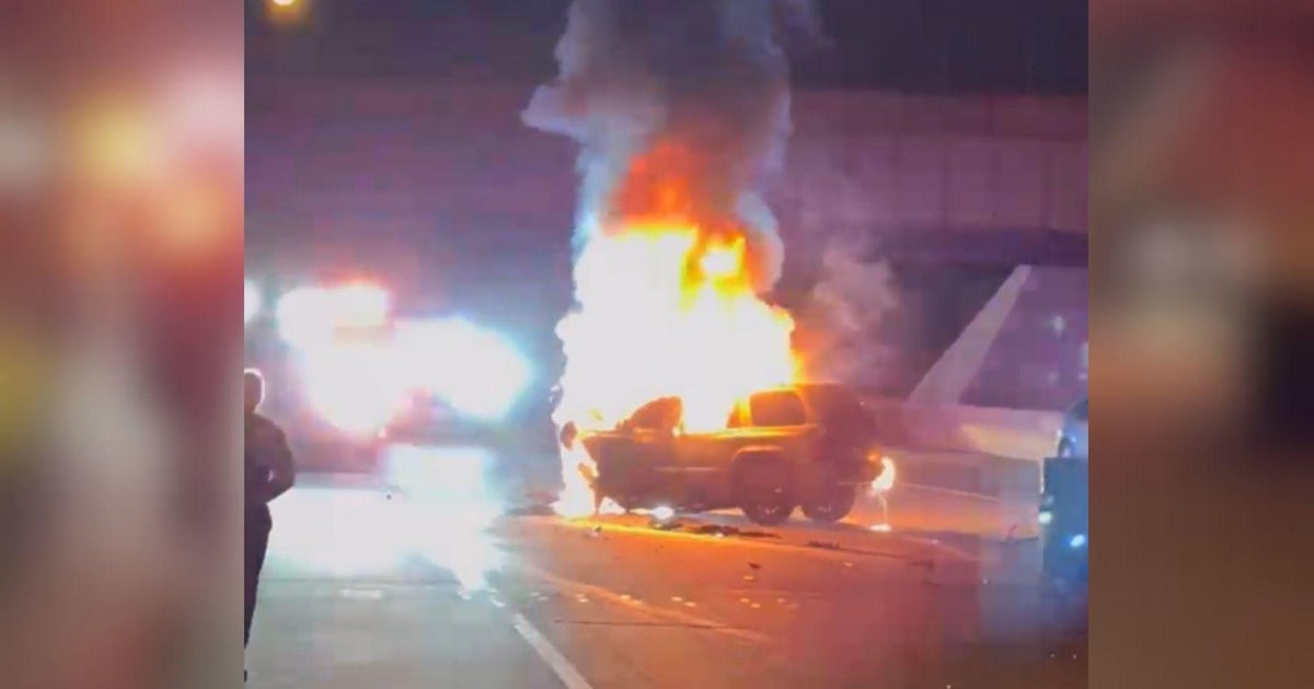 Good Samaritan rescues driver from burning car following crash on I-895 ...