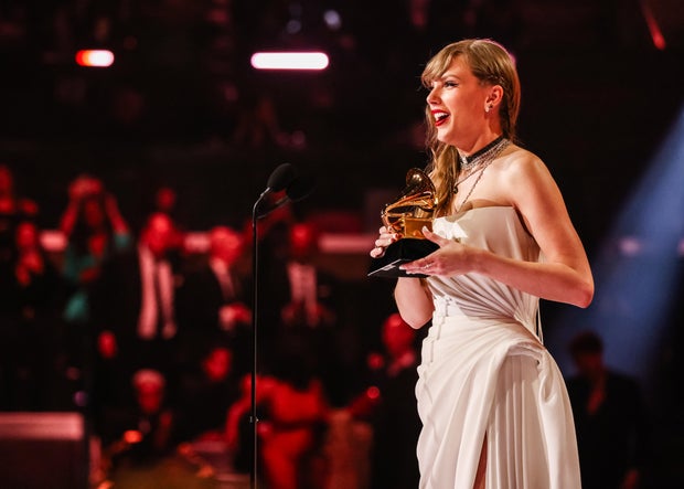 Taylor Swift at the 66th GRAMMY Awards