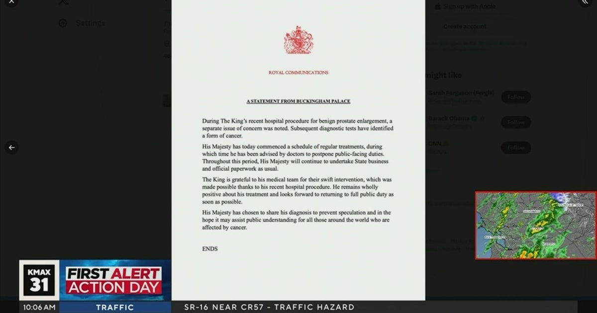 King Charles III diagnosed with cancer