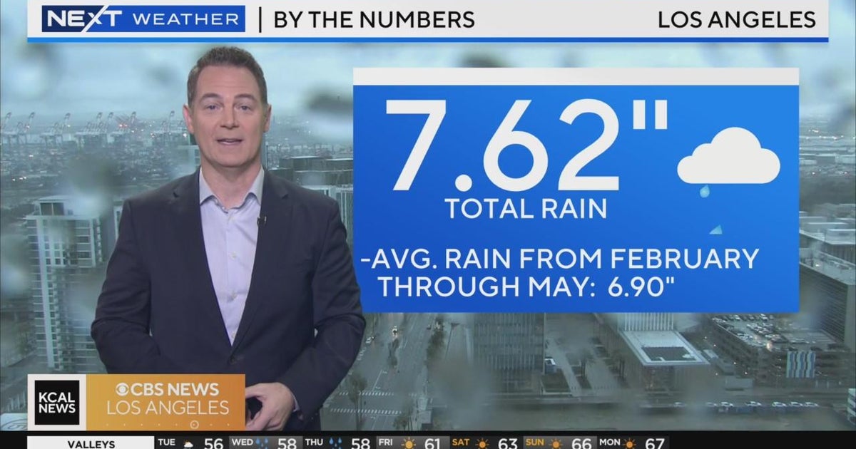 Latest rain totals in LA and OC since Sunday - CBS Los Angeles