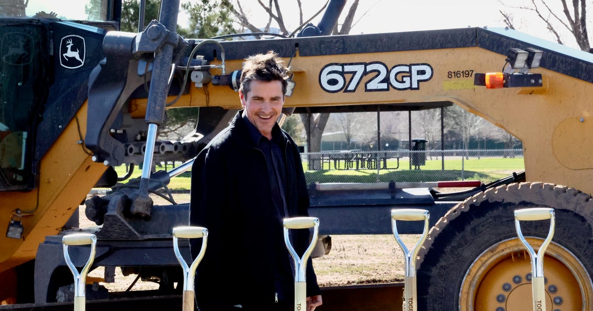 Christian Bale breaks ground on foster homes he’s fought for 16 years to see built Christian Bale breaks ground on foster homes he’s fought for 16 years to see built