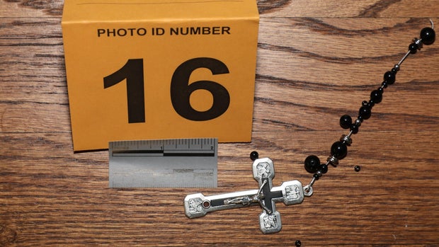 Amie Harwick's rosary necklace