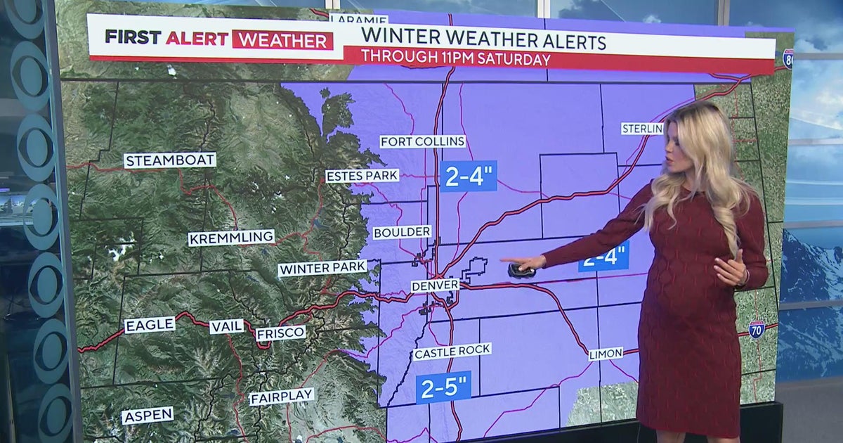 Another Round Of Snow Heading For The Front Range - CBS Colorado
