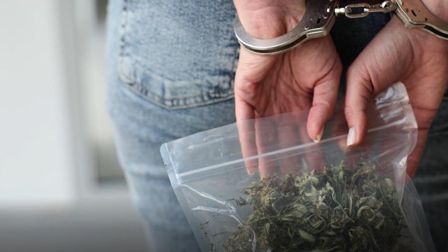 woman marijuana arrest generic 