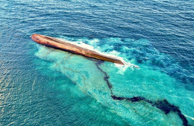 Cocaine washes ashore near mystery shipwreck that caused massive oil spill in Trinidad and Tobago