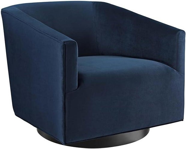 Modway Twist Velvet Accent Swivel Chair
