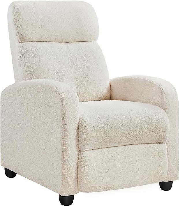 Yaheetech Fabric Recliner Chair Single Sofa 