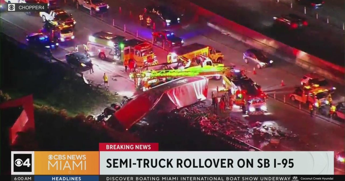 I-95 crash near Miami Gardens Drive brought traffic to a standstill