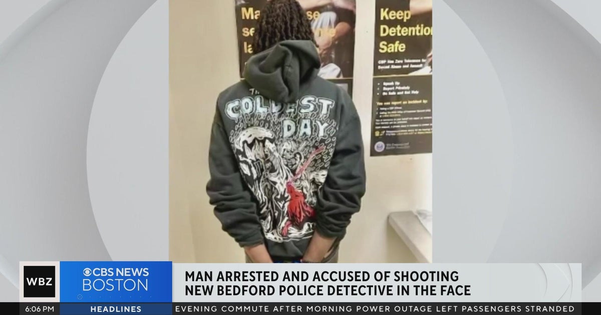 Man accused of shooting New Bedford police detective arrested - CBS Boston