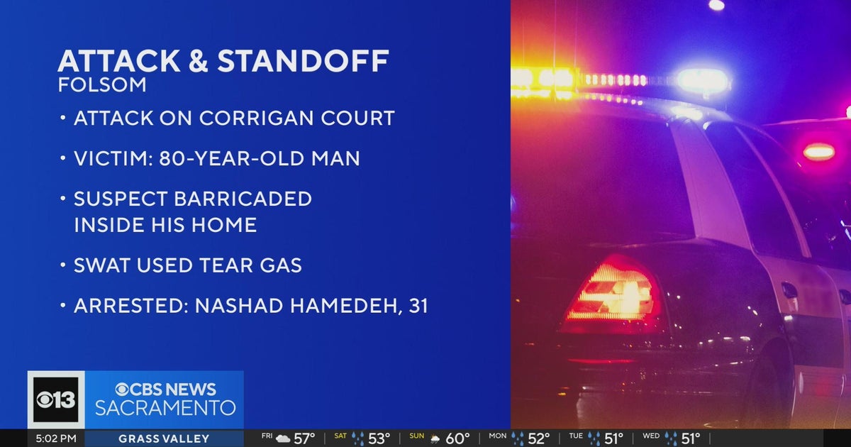 Folsom standoff suspect accused of attacking elderly man, police say