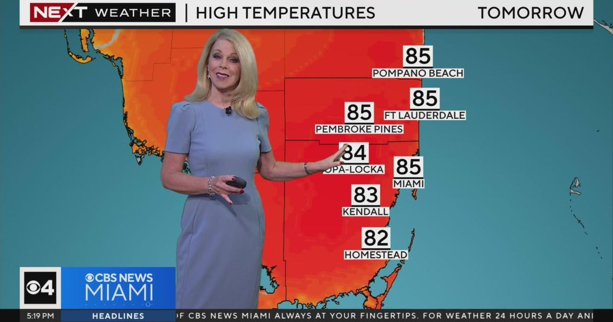 Miami weather for Friday 2/16/24 5PM - CBS Miami