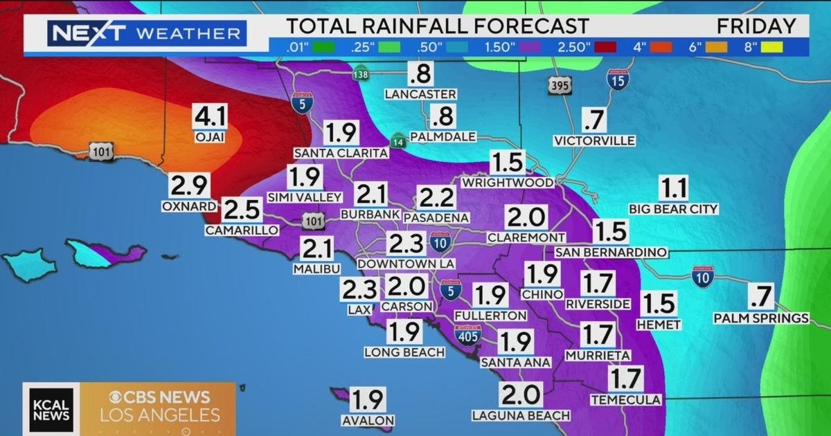 Flood watch issued with yet another storm heading in over weekend - CBS ...