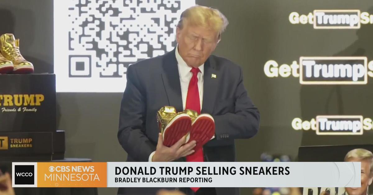 Trump sells sneakers at convention a day after fraud penalty