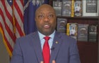 Sen. Tim Scott appears on "Face the Nation" on Sunday, Feb. 18, 2024. 