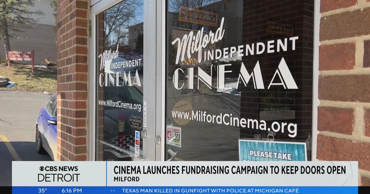 Milford cinema launches fundraiser to support facility - CBS Detroit