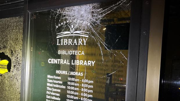 Santa Rosa library vandalism 