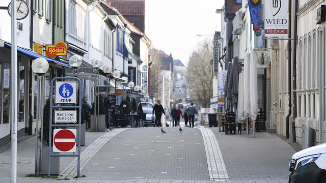 File photo of a street in Ludwigsburg, southern Germany 