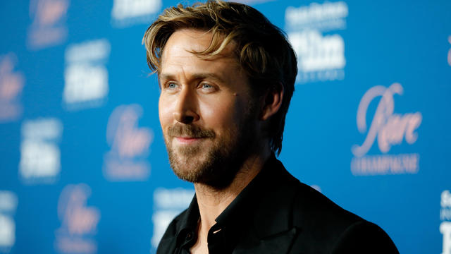 Ryan Gosling smiles at the Santa Barbara International Film Festival event honoring him at The Ritz-Carlton Bacara, Santa Barbara on Jan. 13, 2024, in Santa Barbara, California. 