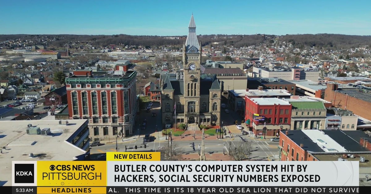Butler County computer system hit by hackers - CBS Pittsburgh