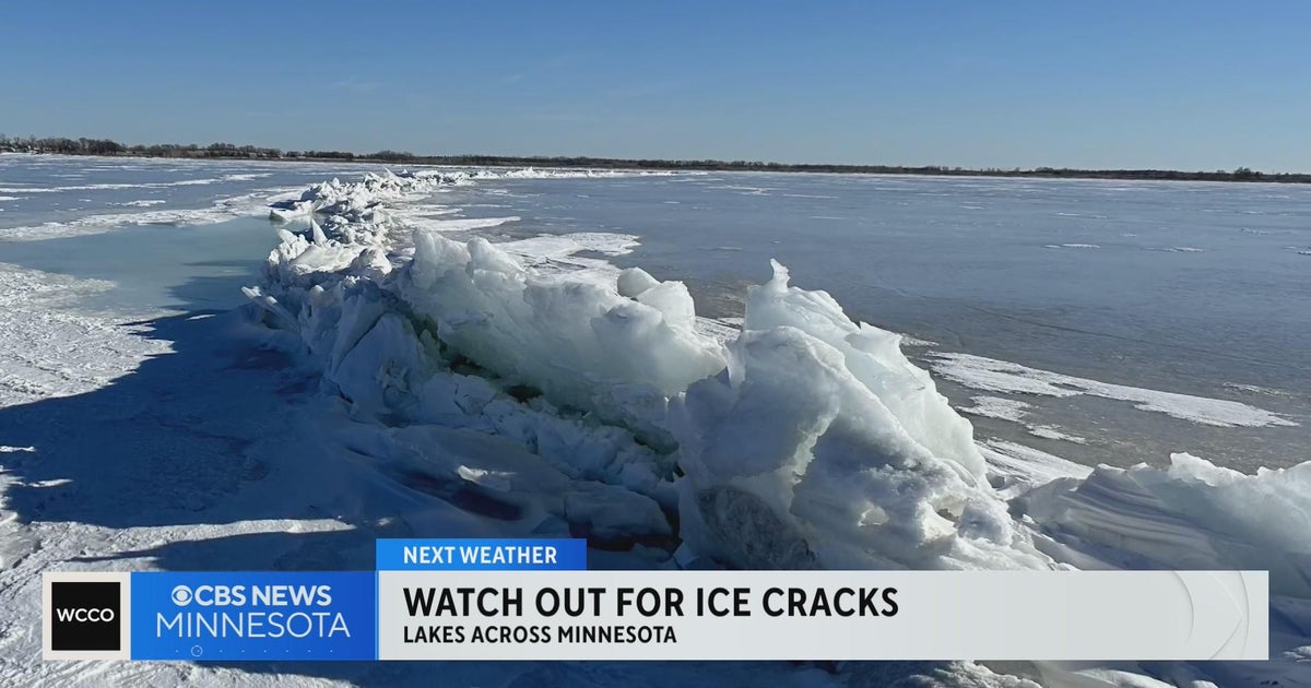 DNR: Remain cautious of pressure ridges on ice - CBS Minnesota