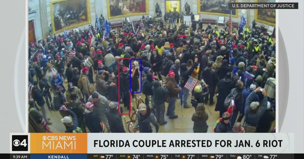 Florida couple arrested for Jan. 6 riot - CBS Miami