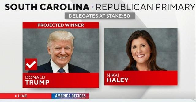 CBS News projects Trump wins South Carolina primary