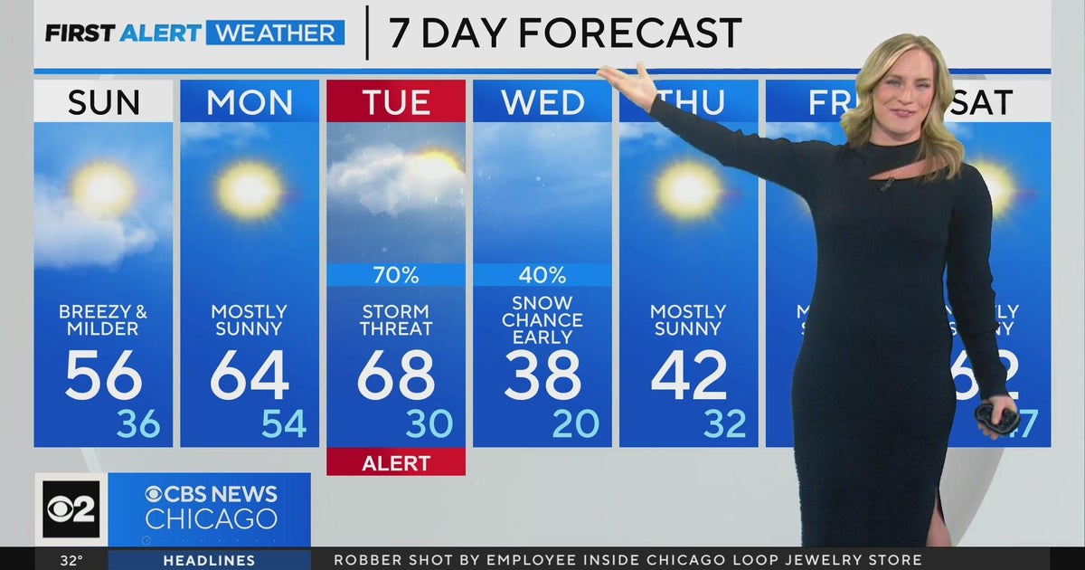 Milder finish to the weekend in Chicago - CBS Chicago