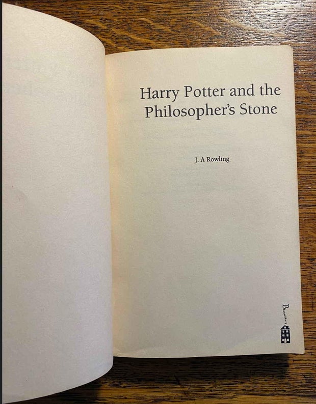Very 1st print version of Harry Potter and the Philosopher's Stone sold at auction for more than $13,000