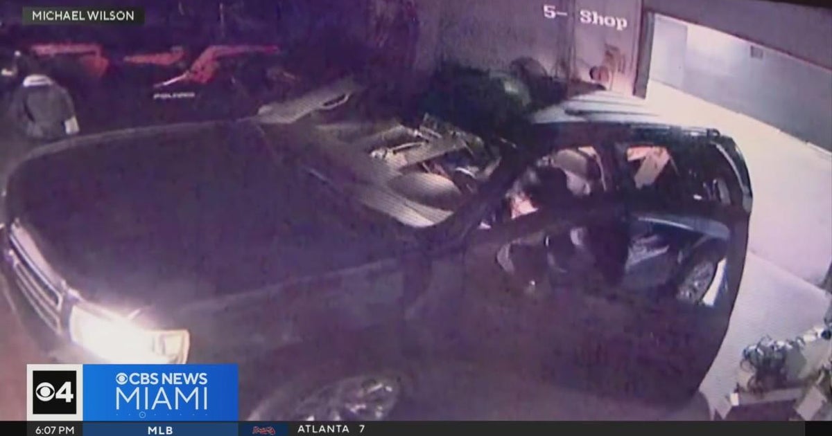 New security video shows South Florida police chase suspect stealing ...