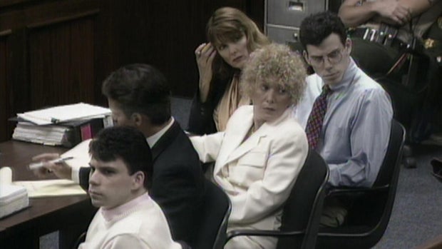 Lyle and Erik Menendez during their first trial.