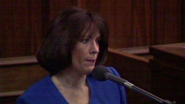 Judalon Smyth testifies in court.